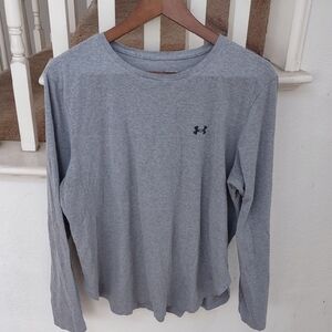 Under Armour L/S  Heather Gray T-shirt, Size XL